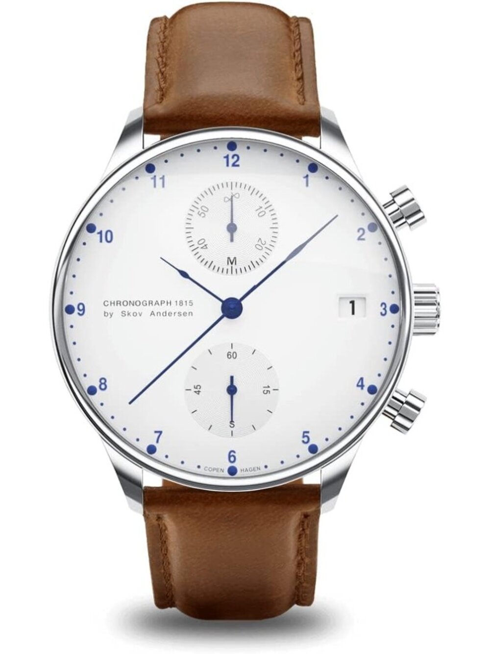 About Vintage 1815 Chronograph Mens Watch Stainless Steel Analog Waterproof